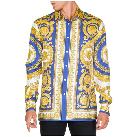 long sleeve versace shirts for men|authentic Versace shirt.